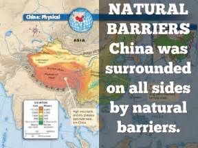 what are the 4 natural barriers of china